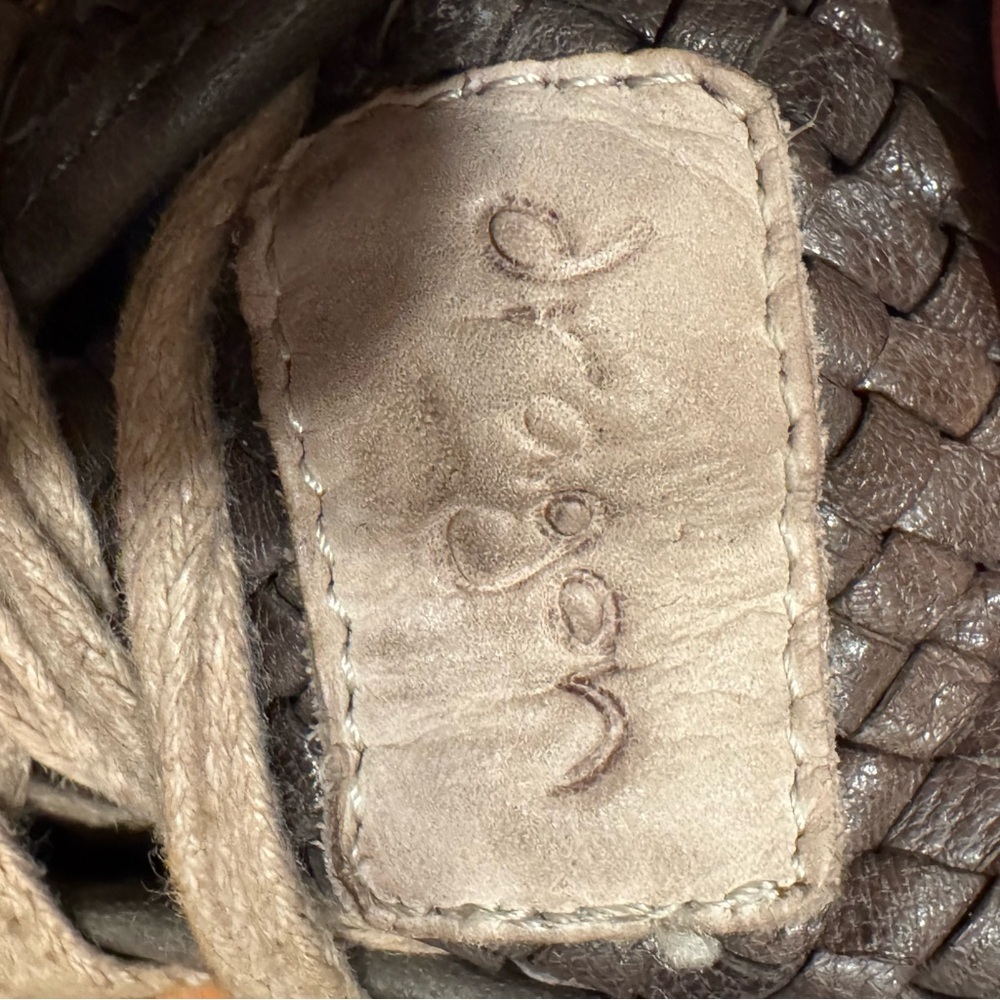 Dragon diffusion Woven Leather Sneakers Trainers handmade Brown Gray size 40 9 - Picture 10 of 10